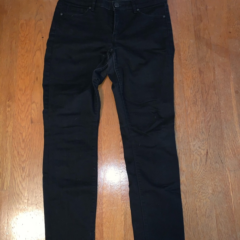 Loft black modern skinny jeans